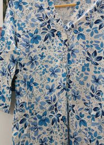 SALE!! Blue Floral Blouse