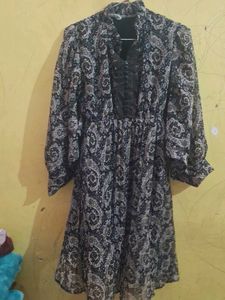 Chic Paisley Print Dress