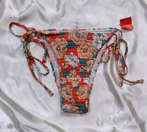 Boho Floral Smocked Bikini panty