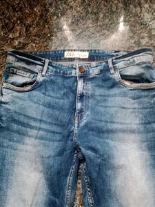 zara Men's Blue Wash Jeans