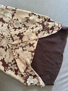 Vintage Floral Print Midi Dress