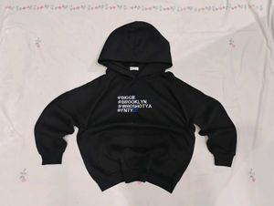 Black Graphic Hoodie