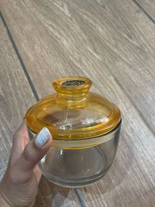 Gilt Glass Jar