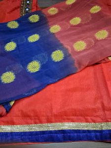 Embellished Red kurta set