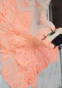 Beautiful Orange Embroidered Lehenga Set