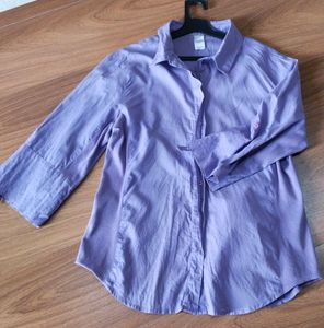 Violet Colour Top Shirt Style (Size 14)