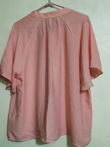 Peach Casual Blouse