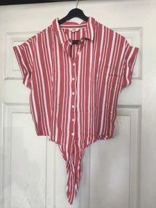AND Front Tie Stylish Top