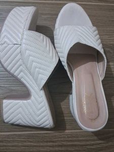 cream coloured high heels