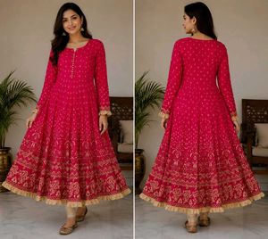 🏩Burgundy Anarkali Kurta