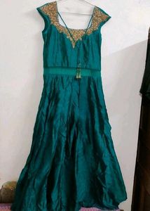 Emerald Green Anarkali Gown
