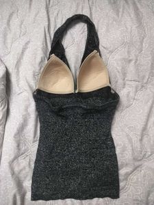 Sparkly Halter Neck Top