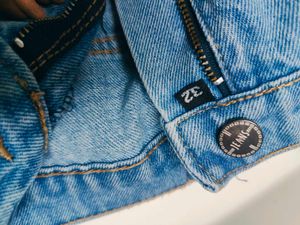 Light Wash Straight Denim Jeans