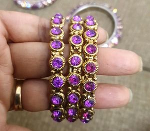 Purple Colour 2.4 Size Bangles
