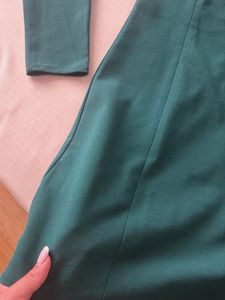 Elegant Teal Long-Sleeve Mini Dress