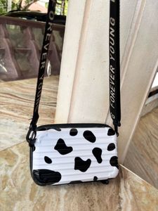 Cow Print Cosmetic Bag