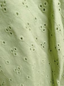 Green Eyelet Detail T-Shirt