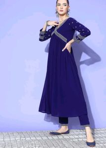 Royal Blue Kurta Set with Dupatta