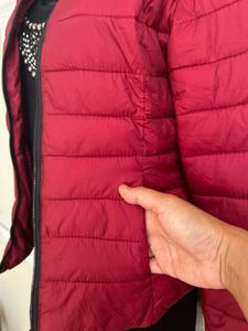 Imported maroon Lightweight puffer Jacket