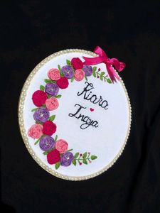 Embroidered Name Hoop Art