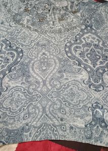 Embellished Paisley Print Top