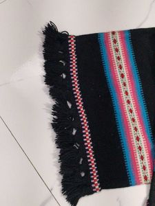 Boho Colorful Striped Accent Rug.