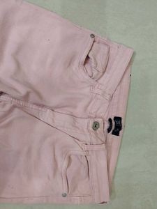 Pink Denim Jeans