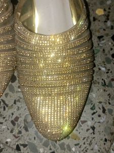 Sparkling Gold Mules