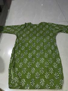 Green short kurti