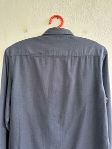 Men's Dark Blue Long Sleeve Shirt