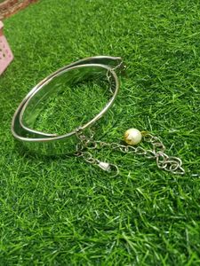 Stylish Silver Belt with Chain Detail