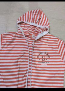 Striped Zip-Up Hoodie