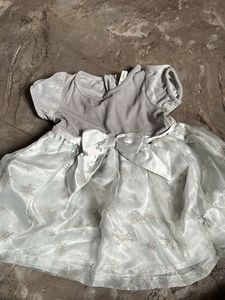 Cute Silver Snowflake Dress