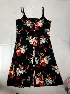 Floral Print Button-Down Sundress