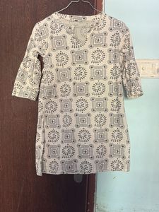 Boho Block Print short Kurta Tunic
