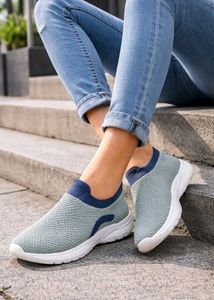 Comfortable Knit Slip-On Sneakers
