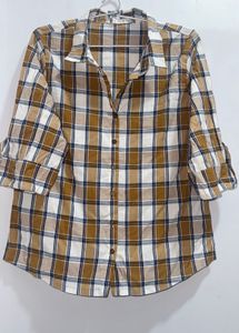 Plaid Button-Down Shirt