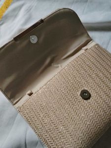 Gold Bow Sling Bag