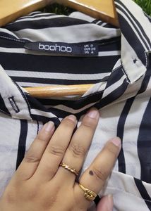 Black And White Strip Top