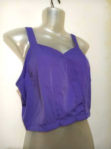 Stylish Lavender Crop Top 36"-38"