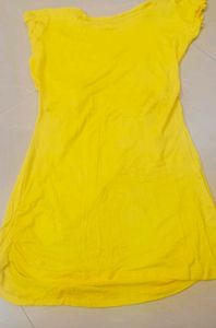 Vibrant Yellow brand new Top/ Short Dress
