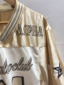 Gold Varsity Style Jersey Top