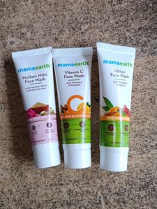 Mama Earth Face Wash Combo Of 3 Sealed Pack