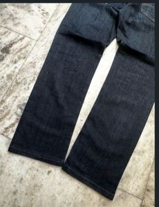Y2K Smog Denim Dark Wash Straight-Leg Jeans