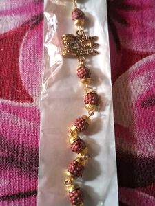Rudraksha Bracelet with Trishul Charm set of 3 pc