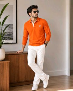 Adidas Long Sleeve Polo Shirt