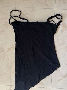 grunge asymmetrical tube top (xs-s)
