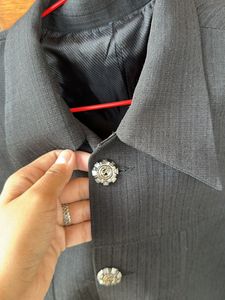 Black Coat Pant Set For Men