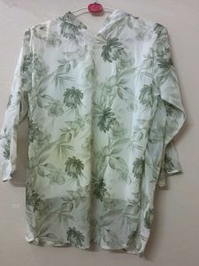 Elegant Floral Print Kurta