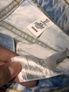 H&amp;M Super High Rise Denim Jeans | Ice Blue |